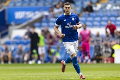 260425 - Cardiff City v West Bromwich Albion - Sky Bet Championship - Yousef Salech of Cardiff City in action
