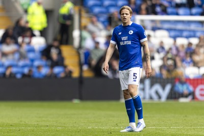 260425 - Cardiff City v West Bromwich Albion - Sky Bet Championship - Jasper Daland of Cardiff City in action