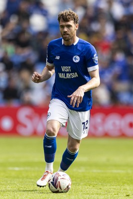 260425 - Cardiff City v West Bromwich Albion - Sky Bet Championship - Calum Chambers of Cardiff City in action
