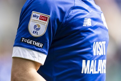 260425 - Cardiff City v West Bromwich Albion - Sky Bet Championship - EFL Championship sleeve badge
