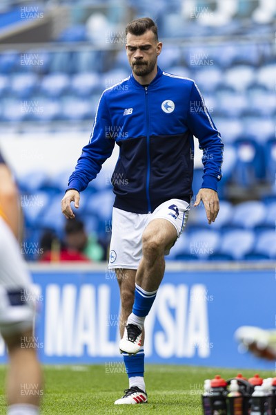 260425 - Cardiff City v West Bromwich Albion - Sky Bet Championship - Dimitris Goutas of Cardiff City during the warm up