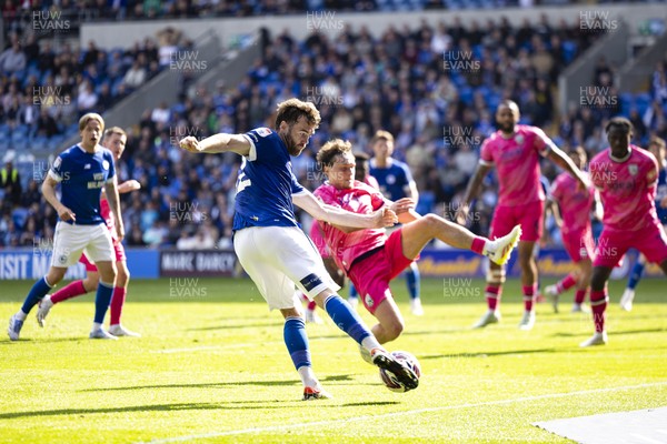 260425 - Cardiff City v West Bromwich Albion - Sky Bet Championship - Calum Chambers of Cardiff City in action