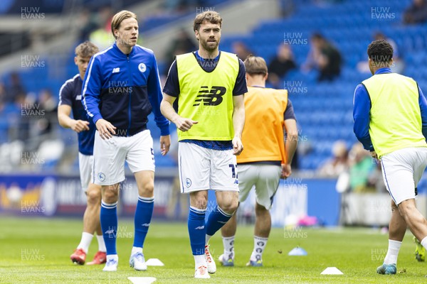 260425 - Cardiff City v West Bromwich Albion - Sky Bet Championship - Calum Chambers of Cardiff City during the warm up