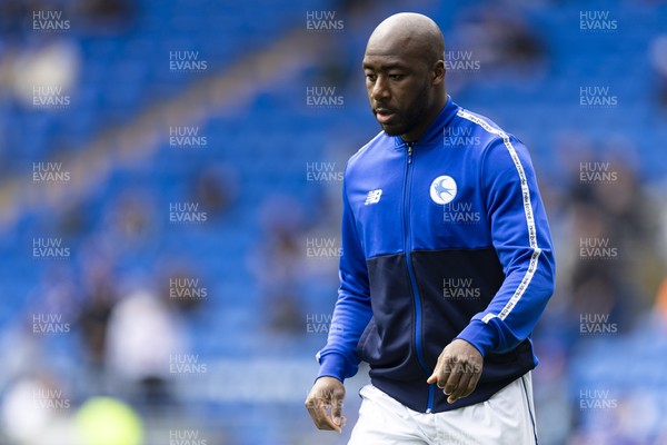 260425 - Cardiff City v West Bromwich Albion - Sky Bet Championship - Yakou Meite of Cardiff City during the warm up