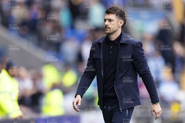 260425 - Cardiff City v West Bromwich Albion - Sky Bet Championship - Cardiff City interim manager Aaron Ramsey ahead of kick off