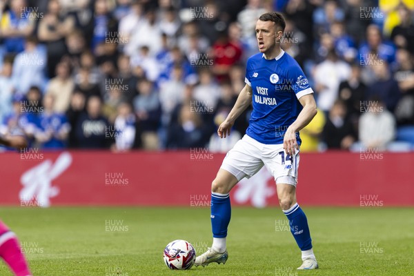 260425 - Cardiff City v West Bromwich Albion - Sky Bet Championship - David Turnbull of Cardiff City in action