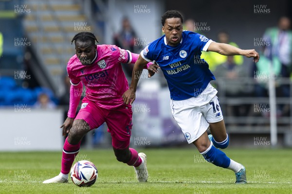 260425 - Cardiff City v West Bromwich Albion - Sky Bet Championship - Chris Willock of Cardiff City in action