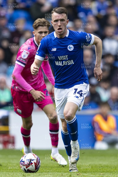 260425 - Cardiff City v West Bromwich Albion - Sky Bet Championship - David Turnbull of Cardiff City in action