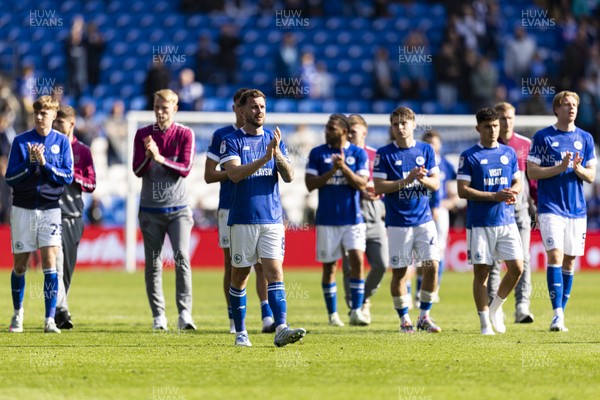 260425 - Cardiff City v West Bromwich Albion - Sky Bet Championship - Joe Ralls of Cardiff City at full time