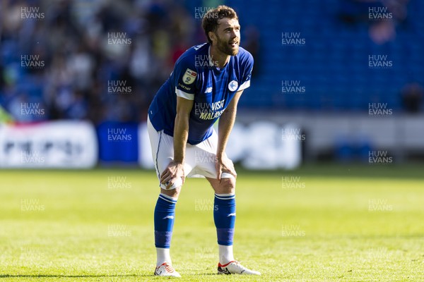 260425 - Cardiff City v West Bromwich Albion - Sky Bet Championship - Calum Chambers of Cardiff City at full time