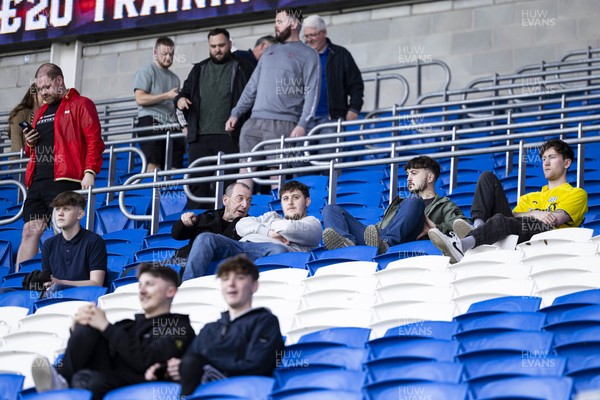 260425 - Cardiff City v West Bromwich Albion - Sky Bet Championship - Cardiff City fans at full time