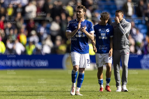 260425 - Cardiff City v West Bromwich Albion - Sky Bet Championship - Calum Chambers of Cardiff City at full time