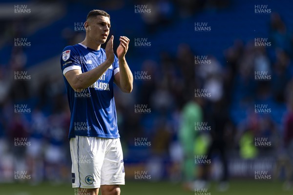 260425 - Cardiff City v West Bromwich Albion - Sky Bet Championship - Yousef Salech of Cardiff City at full time