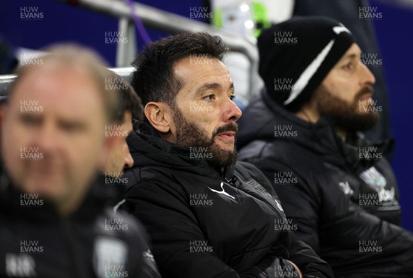 281123 - Cardiff City v West Bromwich Albion - SkyBet Championship - West Bromwich Albion Manager Carlos Corberan 