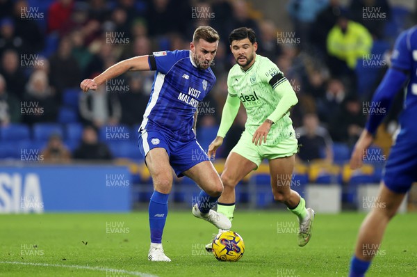 281123 - Cardiff City v West Bromwich Albion - SkyBet Championship - Joe Ralls of Cardiff City 
