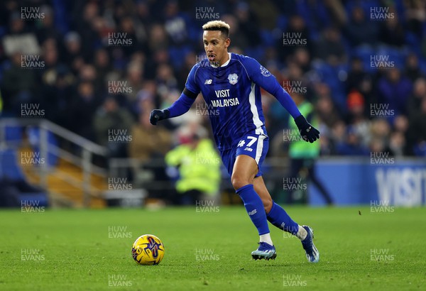 281123 - Cardiff City v West Bromwich Albion - SkyBet Championship - Callum Robinson of Cardiff City 