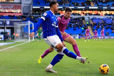 040126 - Cardiff City v Wigan Athletic - Sky Bet League 1 - Chris Willock of Cardiff City