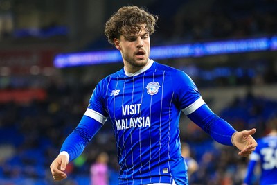 040126 - Cardiff City v Wigan Athletic - Sky Bet League 1 - Ollie Tanner of Cardiff City