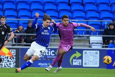 040126 - Cardiff City v Wigan Athletic - Sky Bet League 1 - Cian Ashford of Cardiff City