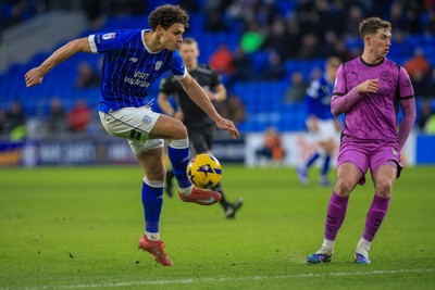 040126 - Cardiff City v Wigan Athletic - Sky Bet League 1 - Yousef Salech of Cardiff City