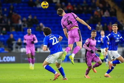 040126 - Cardiff City v Wigan Athletic - Sky Bet League 1 - Will Aimson of Wigan Athletic