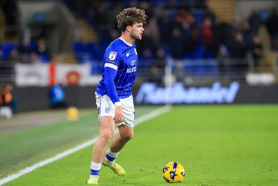 040126 - Cardiff City v Wigan Athletic - Sky Bet League 1 - Ollie Tanner of Cardiff City