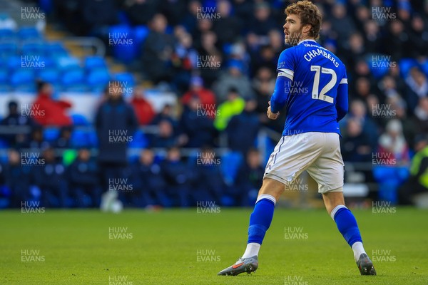 040126 - Cardiff City v Wigan Athletic - Sky Bet League 1 - Calum Chambers of Cardiff City