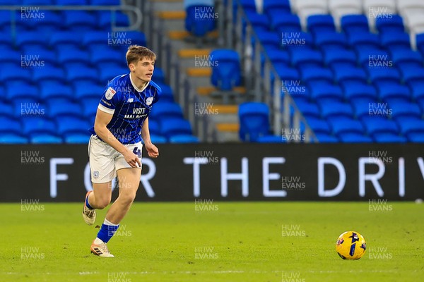 040126 - Cardiff City v Wigan Athletic - Sky Bet League 1 - Dylan Lawlor of Cardiff City 