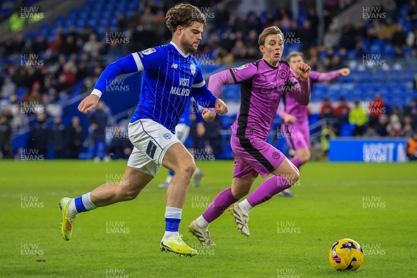 040126 - Cardiff City v Wigan Athletic - Sky Bet League 1 - Ollie Tanner of Cardiff City
