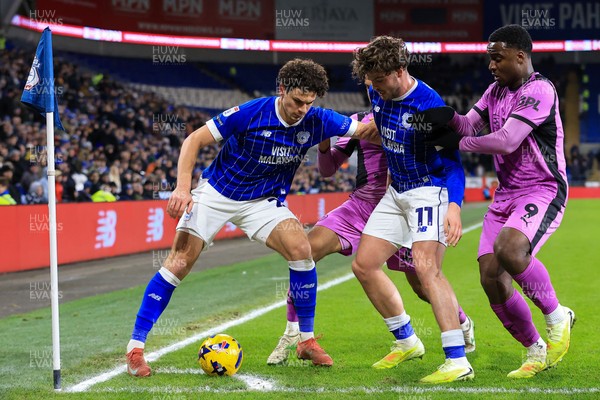 040126 - Cardiff City v Wigan Athletic - Sky Bet League 1 - Yousef Salech of Cardiff City