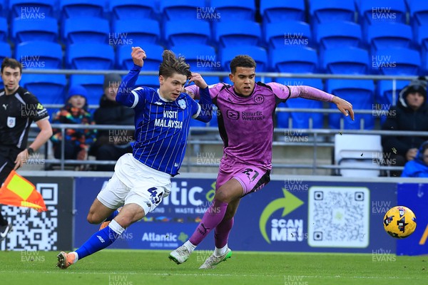 040126 - Cardiff City v Wigan Athletic - Sky Bet League 1 - Cian Ashford of Cardiff City