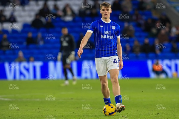 040126 - Cardiff City v Wigan Athletic - Sky Bet League 1 - Dylan Lawlor of Cardiff City 