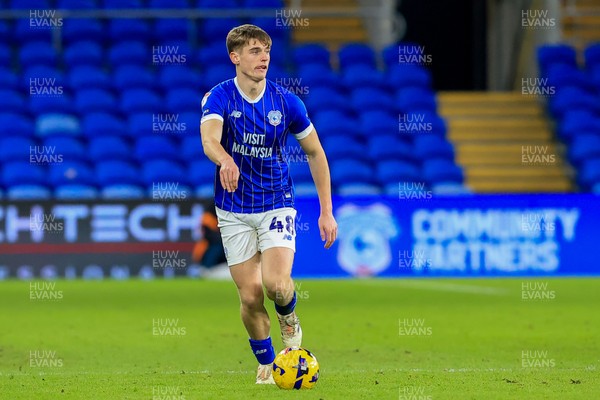 040126 - Cardiff City v Wigan Athletic - Sky Bet League 1 - Dylan Lawlor of Cardiff City 