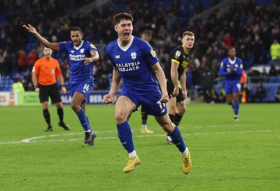 140123 - Cardiff City v Wigan Athletic, EFL Sky Bet Championship - Callum O'Dowda of Cardiff City celebrates after scoring goal