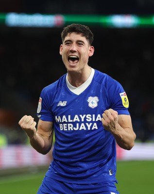 140123 - Cardiff City v Wigan Athletic, EFL Sky Bet Championship - Callum O'Dowda of Cardiff City celebrates after scoring goal