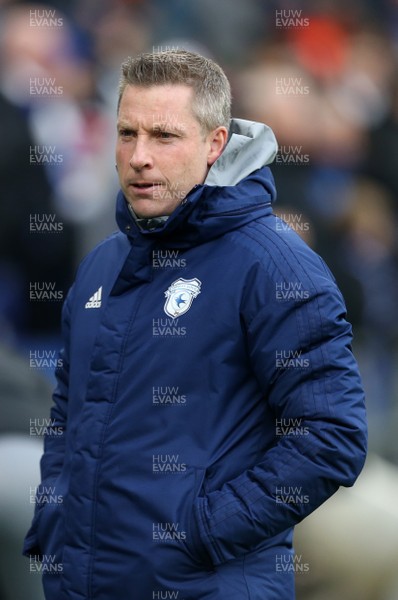 150220 - Cardiff City v Wigan Athletic - SkyBet Championship - Cardiff City Manager Neil Harris