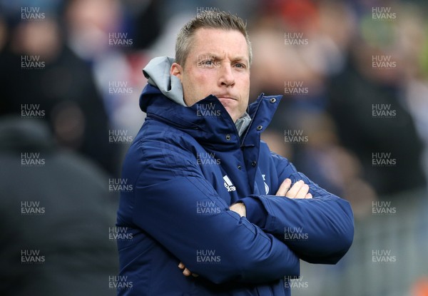 150220 - Cardiff City v Wigan Athletic - SkyBet Championship - Cardiff City Manager Neil Harris