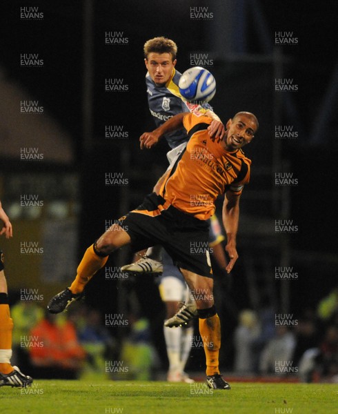 01.11.08 - Championship Football Cardiff City v Wolverhampton Wanderers Cardiff's Stephen McPhail and Wolves' Karl Henry compete 