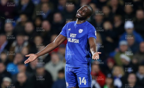 060418 - Cardiff City v Wolverhampton Wanderers - SkyBet Championship - A frustrated Souleymane Bamba of Cardiff City