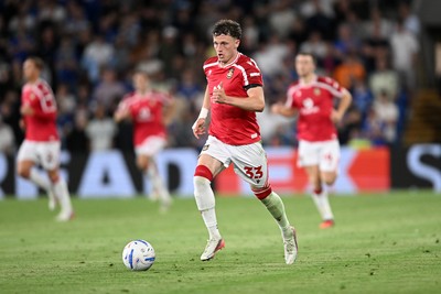 170826 - Cardiff City v Wrexham - Sky Bet Championship - Nathan Broadhead of Wrexham