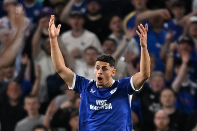 170826 - Cardiff City v Wrexham - Sky Bet Championship - Yousef Salech of Cardiff City
