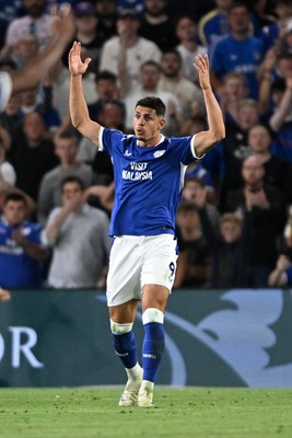 170826 - Cardiff City v Wrexham - Sky Bet Championship - Yousef Salech of Cardiff City