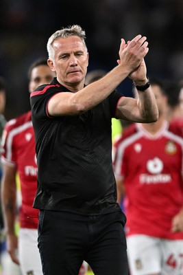 170826 - Cardiff City v Wrexham - Sky Bet Championship - Phil Parkinson, Wrexham Manager at full time