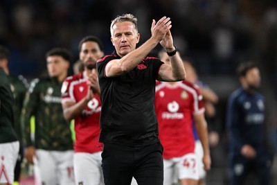 170826 - Cardiff City v Wrexham - Sky Bet Championship - Phil Parkinson, Wrexham Manager at full time