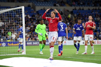 170826 - Cardiff City v Wrexham - Sky Bet Championship - Callum Doyle of Wrexham