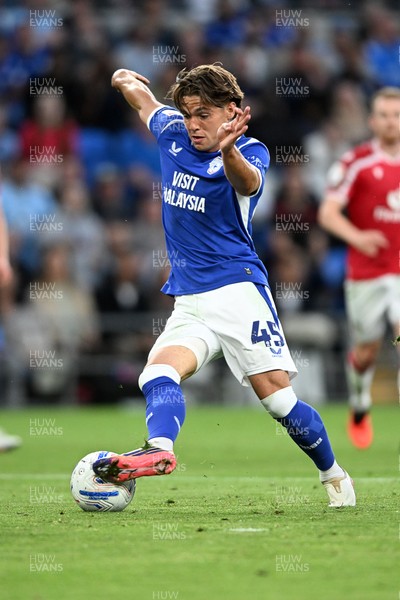 170826 - Cardiff City v Wrexham - Sky Bet Championship - Cian Ashford of Cardiff City