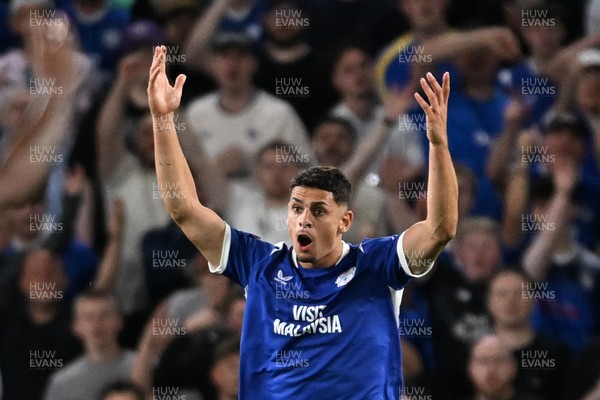 170826 - Cardiff City v Wrexham - Sky Bet Championship - Yousef Salech of Cardiff City