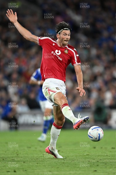 170826 - Cardiff City v Wrexham - Sky Bet Championship - Kieffer Moore of Wrexham