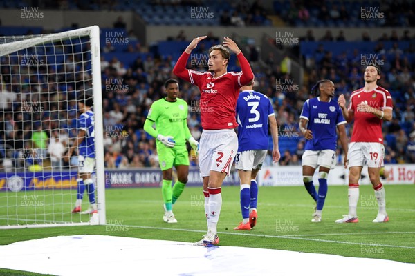 170826 - Cardiff City v Wrexham - Sky Bet Championship - Callum Doyle of Wrexham