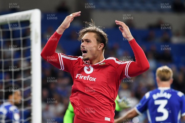 170826 - Cardiff City v Wrexham - Sky Bet Championship - Callum Doyle of Wrexham